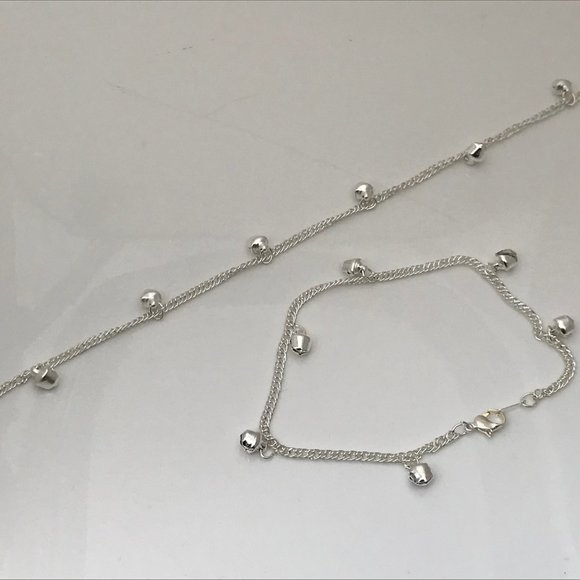 Anklet Payal Silver Tone Bell Foot Women Fashion J - Picture 6 of 10